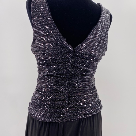 R&M Richards Black Sparkle Jumpsuit Pants - Picture 12 of 12